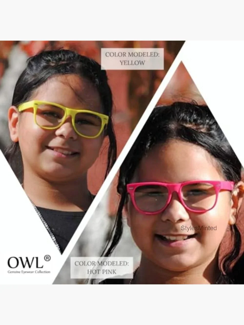 3 Pairs Kids Clear Lens Glasses UV Protection Polarized